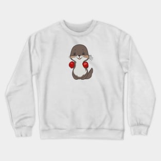 Cute Otter Boxing Crewneck Sweatshirt